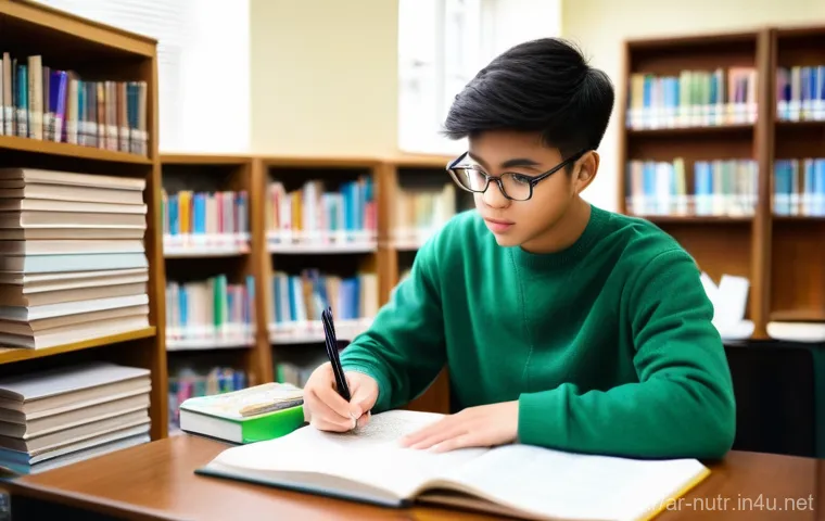 영양사 시험장 준비물 리스트 - **Prompt: Focused Student with Mind Maps**
    "A young adult, approximately 22 years old, with a se...