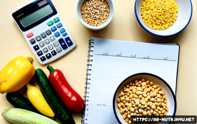 영양사 필수 중점 과목 정리 - Photorealistic overhead view of a nutrition student’s organized study desk in a modern Arab universi...